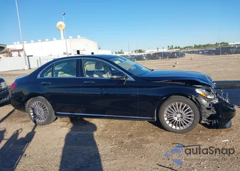 2016 Mercedes-Benz C 300 Luxury 4Matic from USA, damaged, VIN 55SWF4KB1GU137280